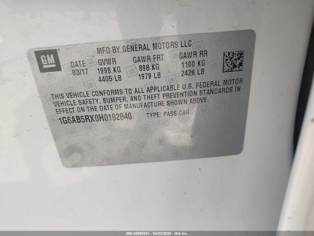 2017 CADILLAC ATS 1G6AB5RX0H0192840 Photo 8