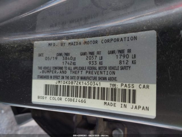 2019 MAZDA CX-3 JM1DKDB72K1450341 Photo 8