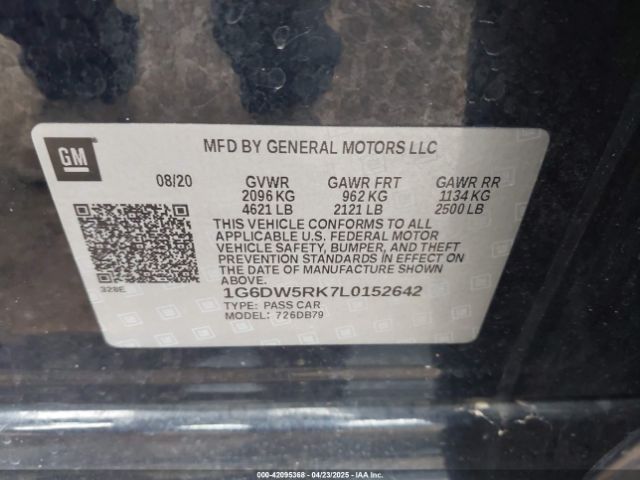 1G6DW5RK7L0152642 Cadillac CT5 LUXURY