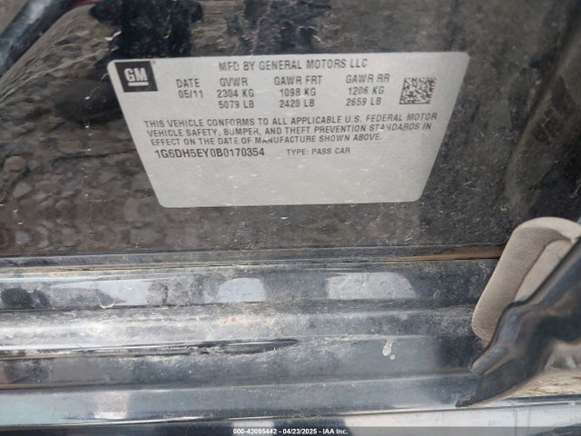 2011 CADILLAC CTS 1G6DH5EY0B0170354 Photo 8
