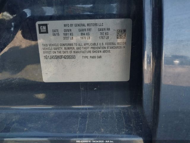 1G1JA5SH0F4208293 Chevrolet Sonic Ls Auto