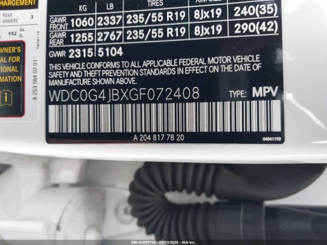 WDC0G4JBXGF072408 Mercedes-Benz GLC 300