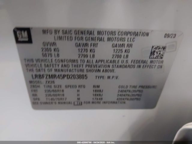 LRBFZMR45PD203805 Buick Envision Preferred Awd