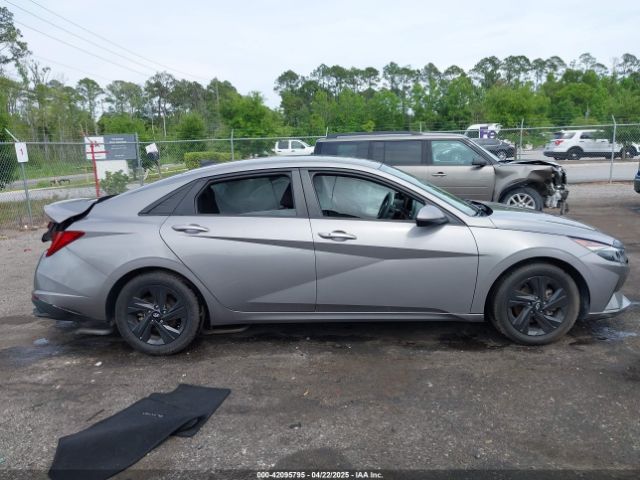 KMHLM4AJ6MU007173 Hyundai Elantra Hybrid Blue