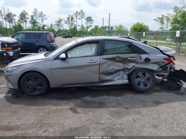 KMHLM4AJ6MU007173 Hyundai Elantra Hybrid Blue