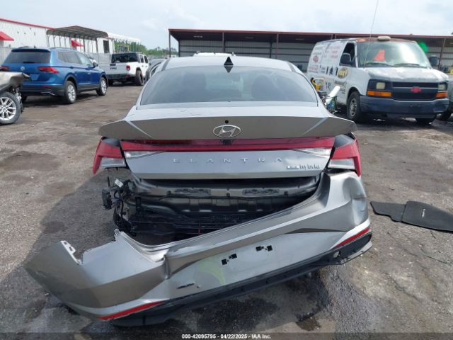 KMHLM4AJ6MU007173 Hyundai Elantra Hybrid Blue
