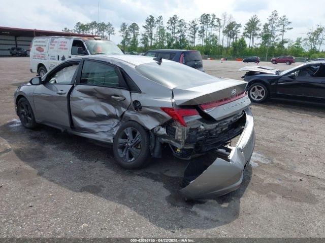 KMHLM4AJ6MU007173 Hyundai Elantra Hybrid Blue