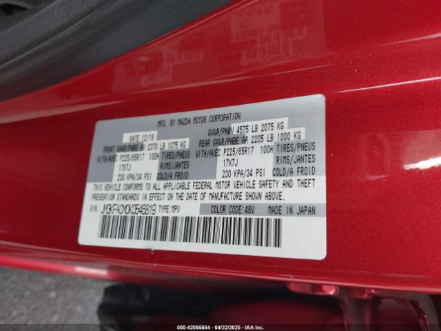 JM3KFACM0K0546819 Mazda Cx-5 Touring