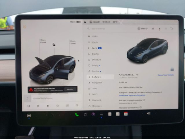 7SAYGDED8SF259764 Tesla Model Y Long Range Dual Motor All-wheel Drive