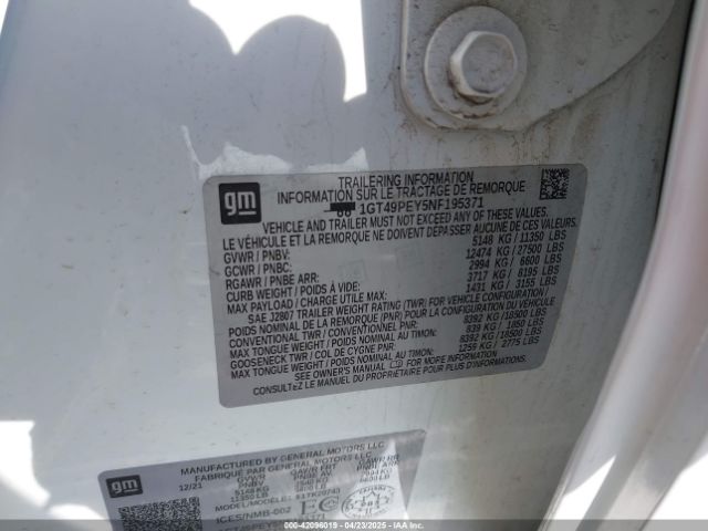 2022 GMC SIERRA 2500HD 1GT49PEY5NF195371 Photo 8
