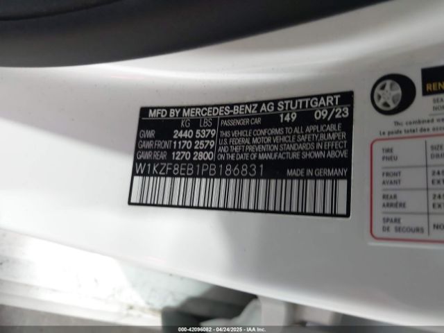 W1KZF8EB1PB186831 Mercedes-Benz m264