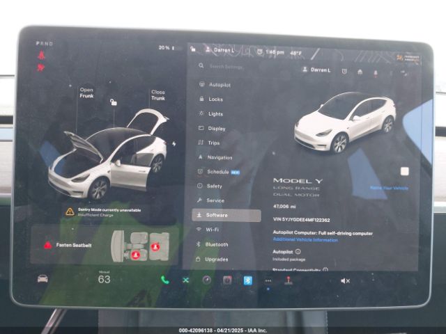 5YJYGDEE4MF122362 Tesla Model Y Long Range Dual Motor All-wheel Drive