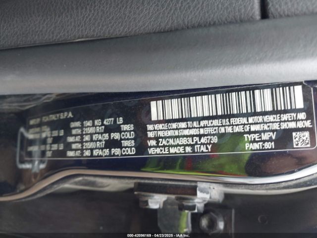 ZACNJABB3LPL46739 Jeep Renegade Latitude Fwd