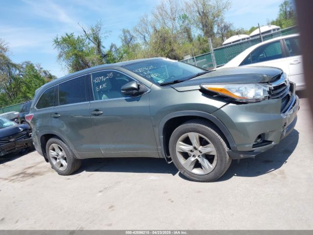 5TDDKRFHXES022587 Toyota Highlander Limited V6