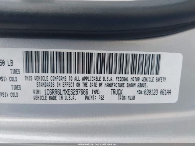 1C6RR6LMXES297666 RAM 1500 Outdoorsman