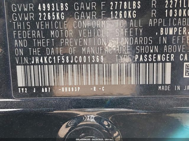 JH4KC1F58JC001369 Acura RLX