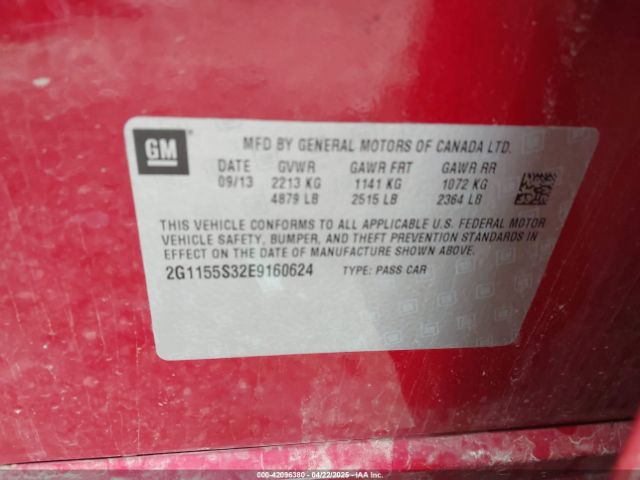 2G1155S32E9160624 Chevrolet IMPALA 2LZ