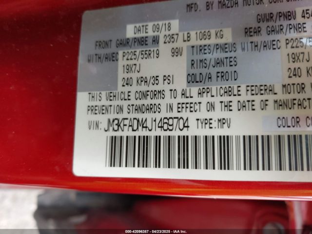 JM3KFADM4J1469704 Mazda Cx-5 Grand Touring