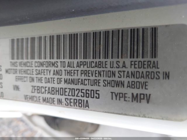ZFBCFABH0EZ025605 Fiat 500l Easy