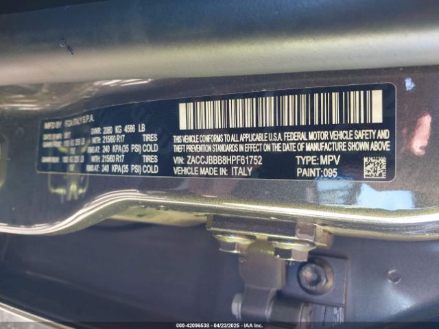 ZACCJBBB8HPF61752 Jeep Renegade Latitude 4x4