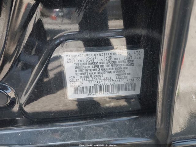 3N1AB7AP8JY308126 Nissan SENTRA S