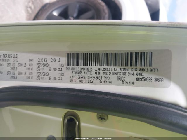 1C6RR6LT3FS640083 RAM 1500 Outdoorsman