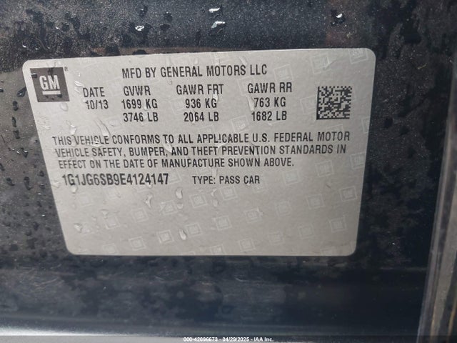 Chevrolet Sonic Rs Auto 2014 1G1JG6SB9E4124147 Image 9