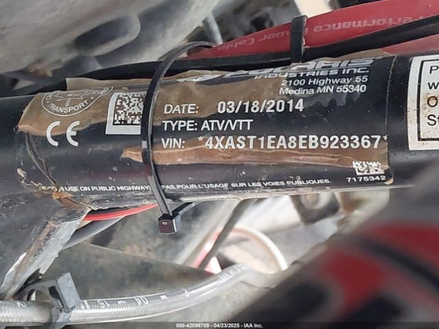 2014 POLARIS RZR 4XAST1EA8EB923367 Photo 9