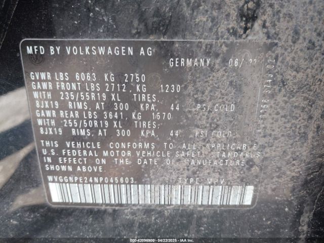 2022 VOLKSWAGEN ID.4 WVGGNPE24NP045603 Photo 8