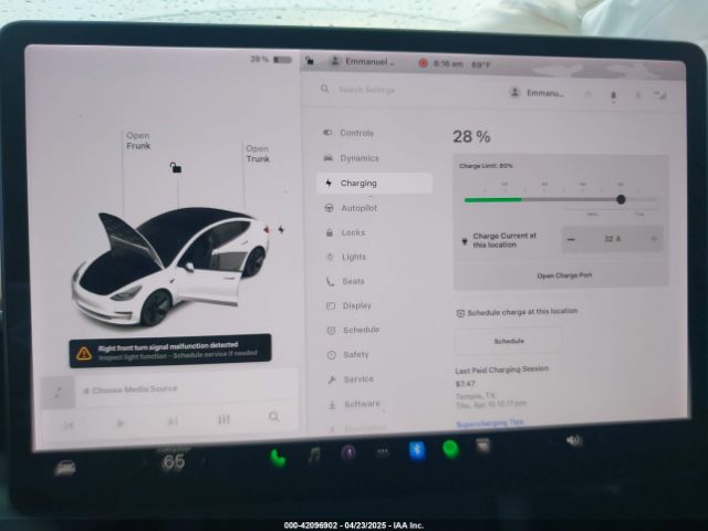 5YJ3E1EA3MF874212 Tesla 2021