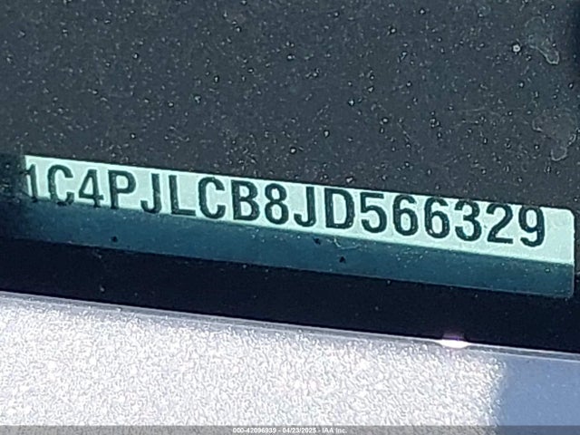 1C4PJLCB8JD566329 Jeep Cherokee Latitude Fwd