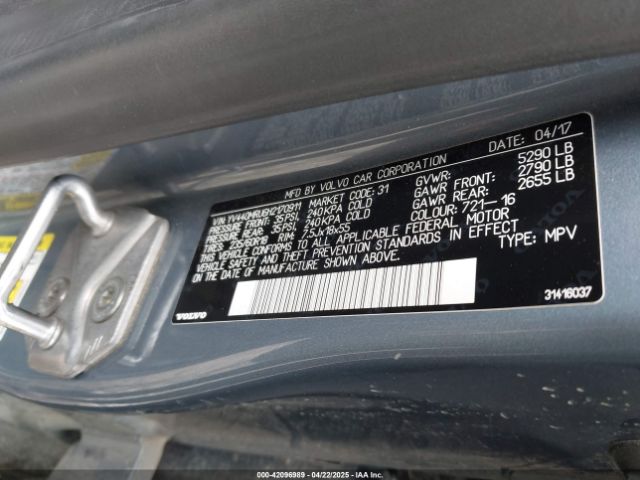YV440MRU6H2170911 Volvo Xc60 T5 Inscription