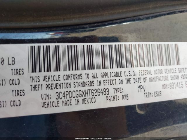 3C4PDCGGXHT626483 Dodge Journey Crossroad