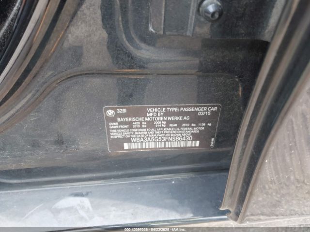 WBA3A5G53FNS86430 BMW 328I