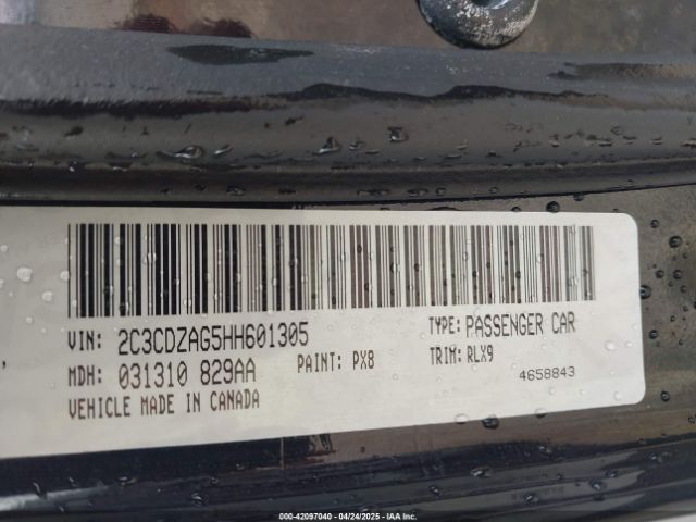 2017 DODGE CHALLENGER 2C3CDZAG5HH601305 Photo 8