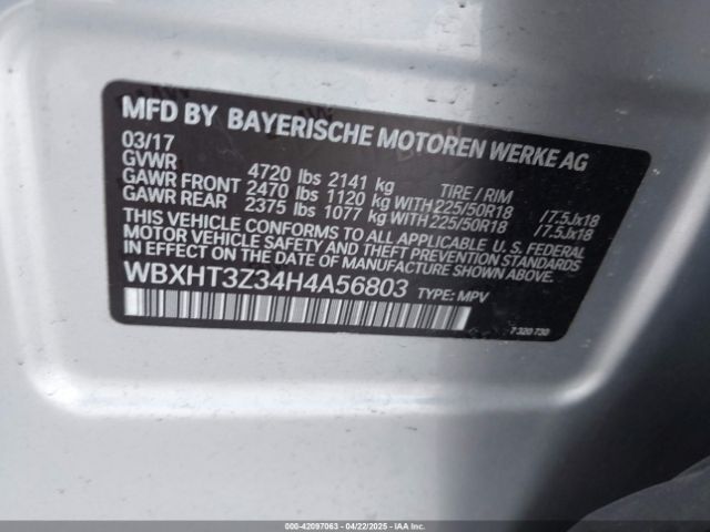 WBXHT3Z34H4A56803 BMW X1 Xdrive28i