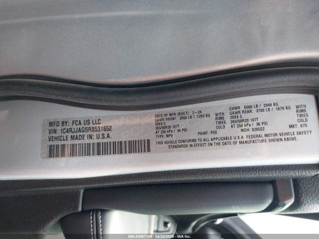 1C4RJJAG5R8531652 Jeep Grand Cherokee L Altitude 4x2