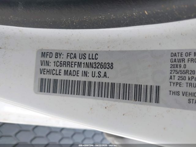 2022 RAM 1500 1C6RREFM1NN326038 Photo 8
