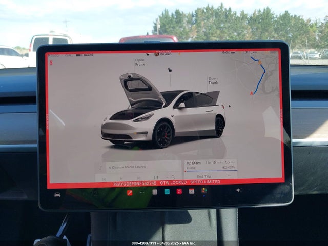 7SAYGDEF9NF542745 Tesla Model Y