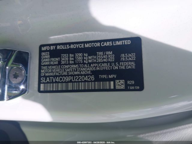 SLATV4C09PU220426 Rolls-Royce Cullinan