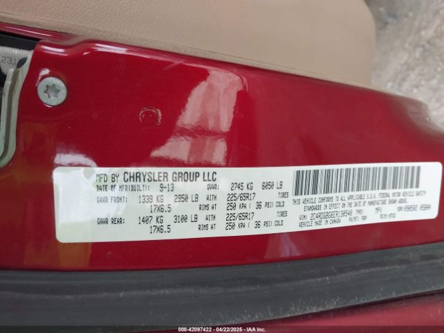 2C4RDGBG6ER130540 Dodge Grand Caravan Se