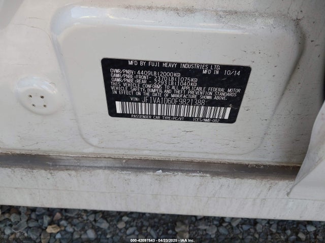 JF1VA1D60F9821388 Subaru Wrx Premium
