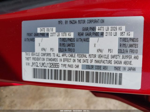 JM1GL1UM0J1325669 Mazda Mazda6 Sport