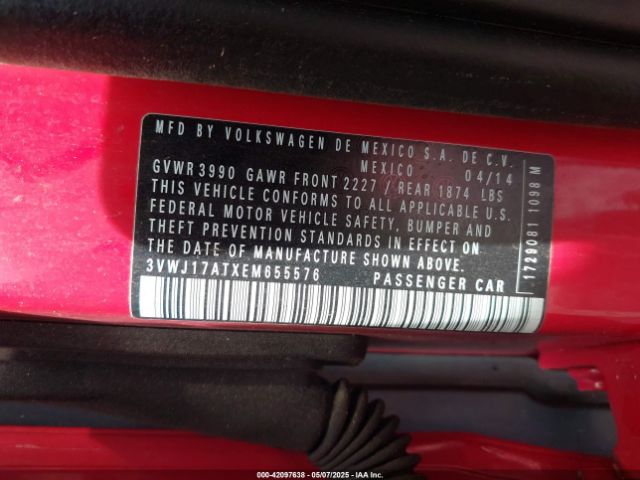 3VWJ17ATXEM655576 Volkswagen Beetle 1.8t