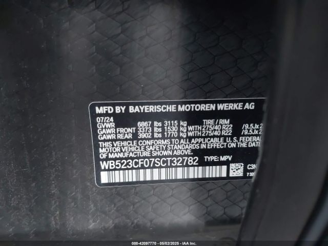 WB523CF07SCT32782 BMW Ix Xdrive50