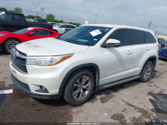 2016 TOYOTA HIGHLANDER 5TDZKRFHXGS173146 Photo 1