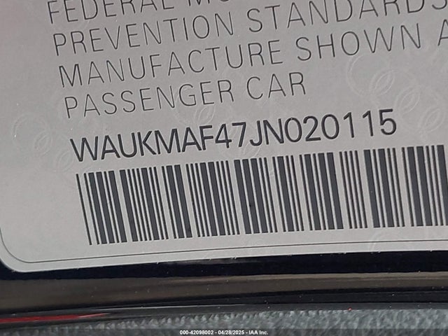 2018 AUDI A4 WAUKMAF47JN020115 Photo 8