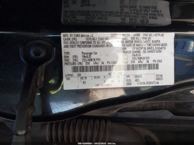 1FADP3L96EL330472 Ford FOCUS ST