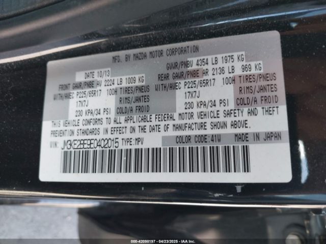 JM3KE2BE9E0402015 Mazda CX-5 SPORT