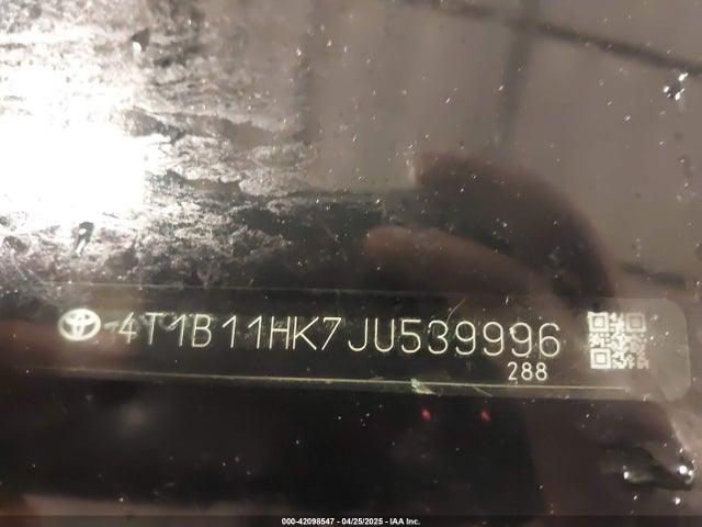 4T1B11HK7JU539996 Toyota a25a-fks